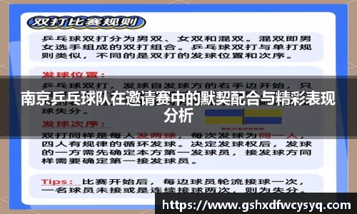 南京乒乓球队在邀请赛中的默契配合与精彩表现分析